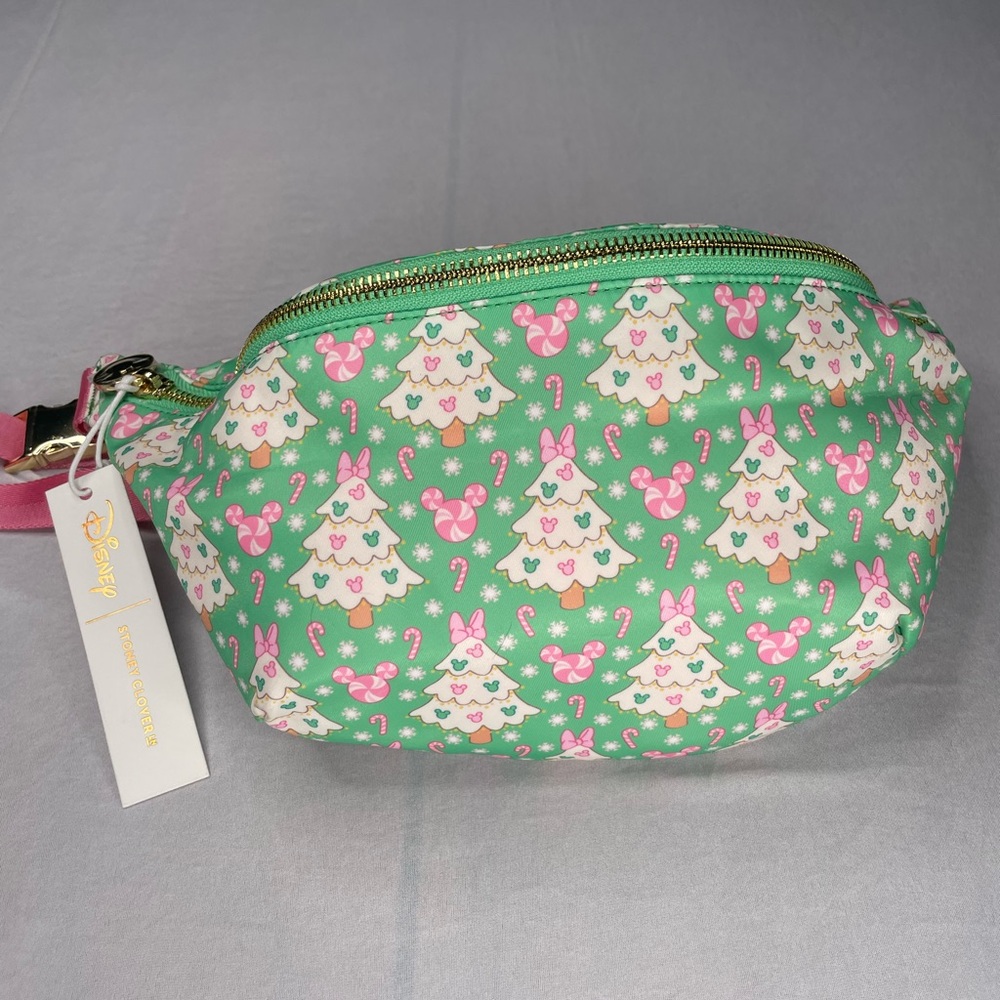 Disney x Stoney Clover Mickey Candy & Christmas Tree Icon Holiday Fanny Pack NWT